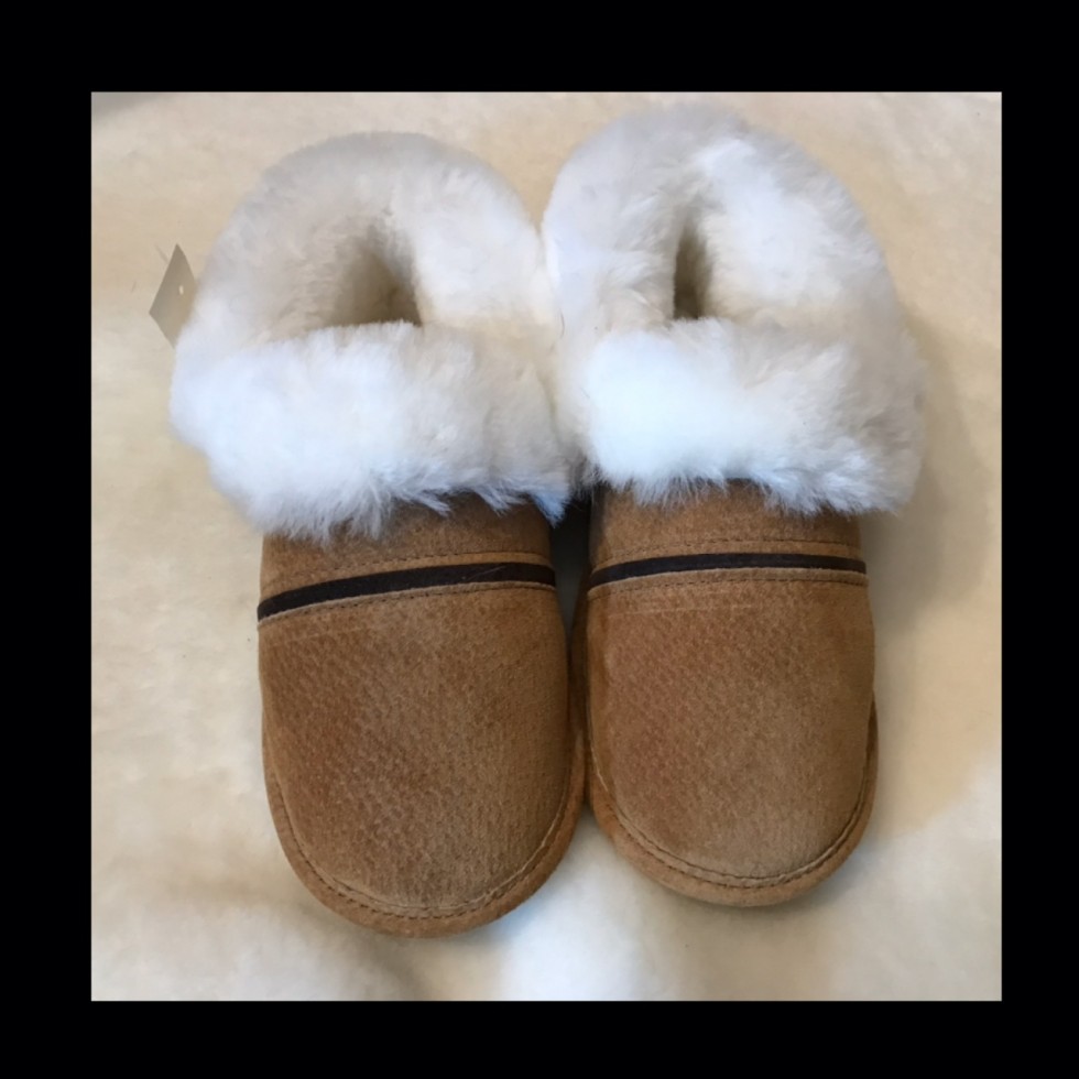 Made in Quebec by OCHO. Sheep slipper.